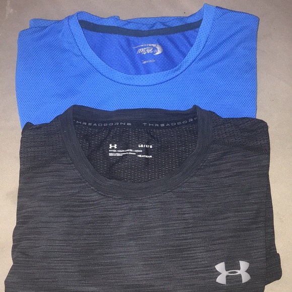 Other - 2 pcs under armor one 
UnderArmor Men's T-Shirt Largeand MTA Sports Large good c